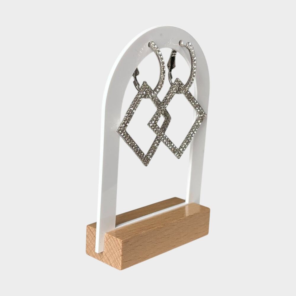 Square Dangle Night Out Earring - Picture 2 of 8